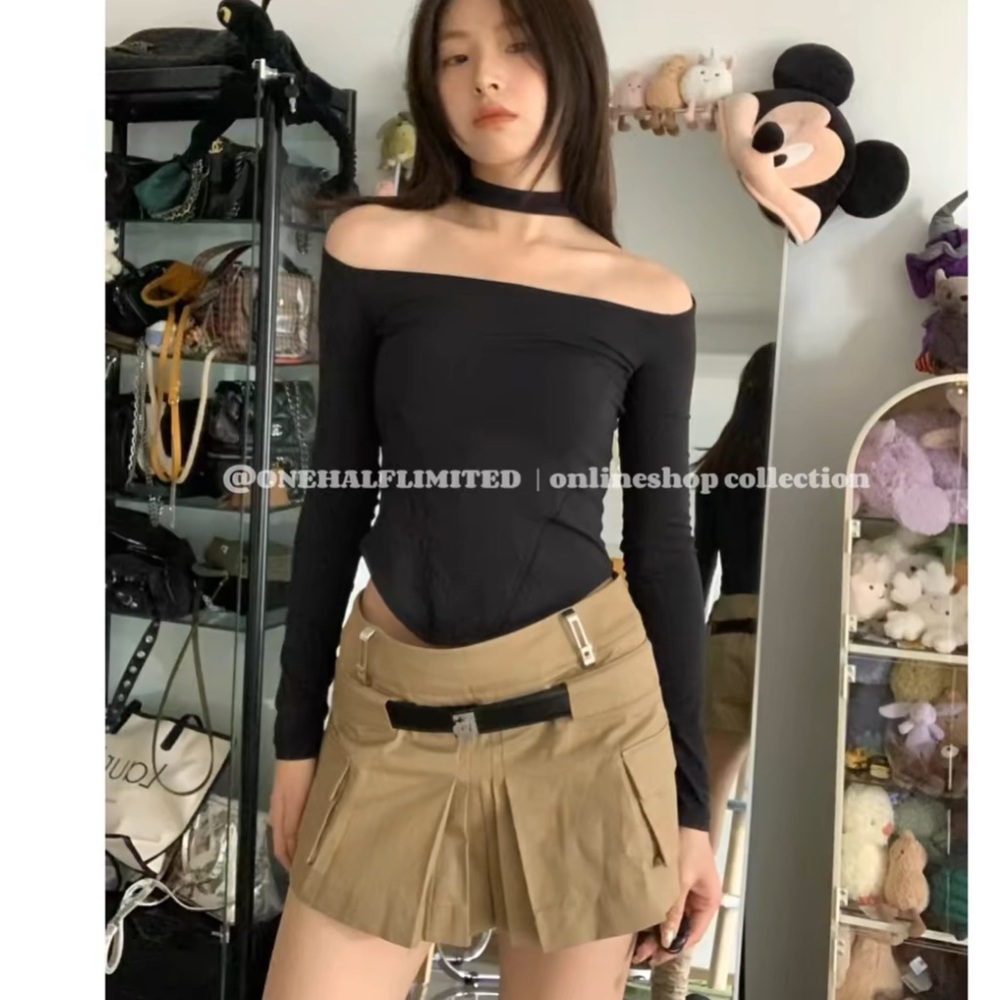 Khaki skirt
